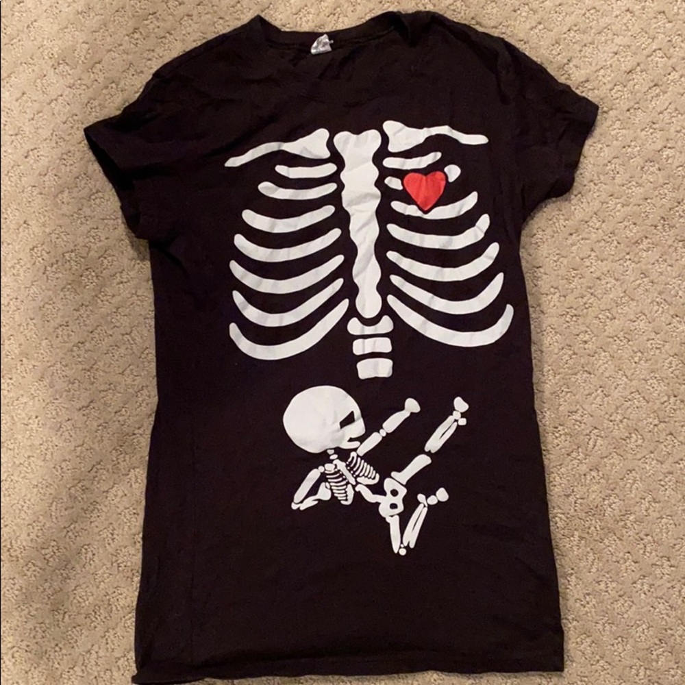 Halloween with baby skeleton 💀🧡